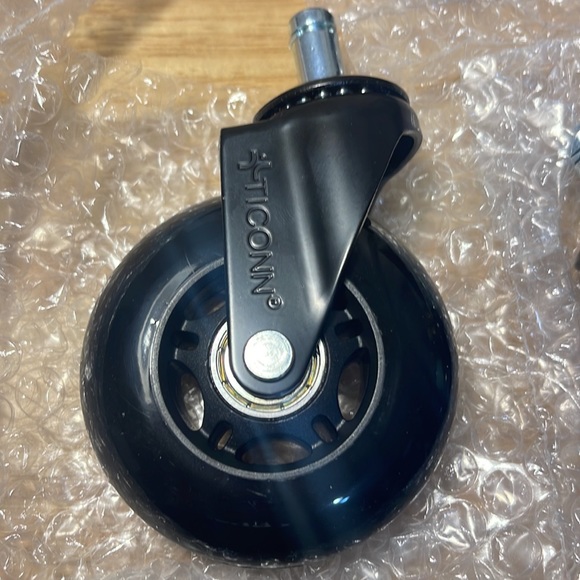NWT TICONN Office Chair Caster Wheels Set of 5 - Picture 3 of 16